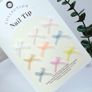 Set 18 charm nơ mix đủ màu đính móng