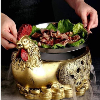 Con Giống Decor Có Khay Cồn Hâm Nóng Món Ăn, Con GIống Trang Trí Bàn ĂN