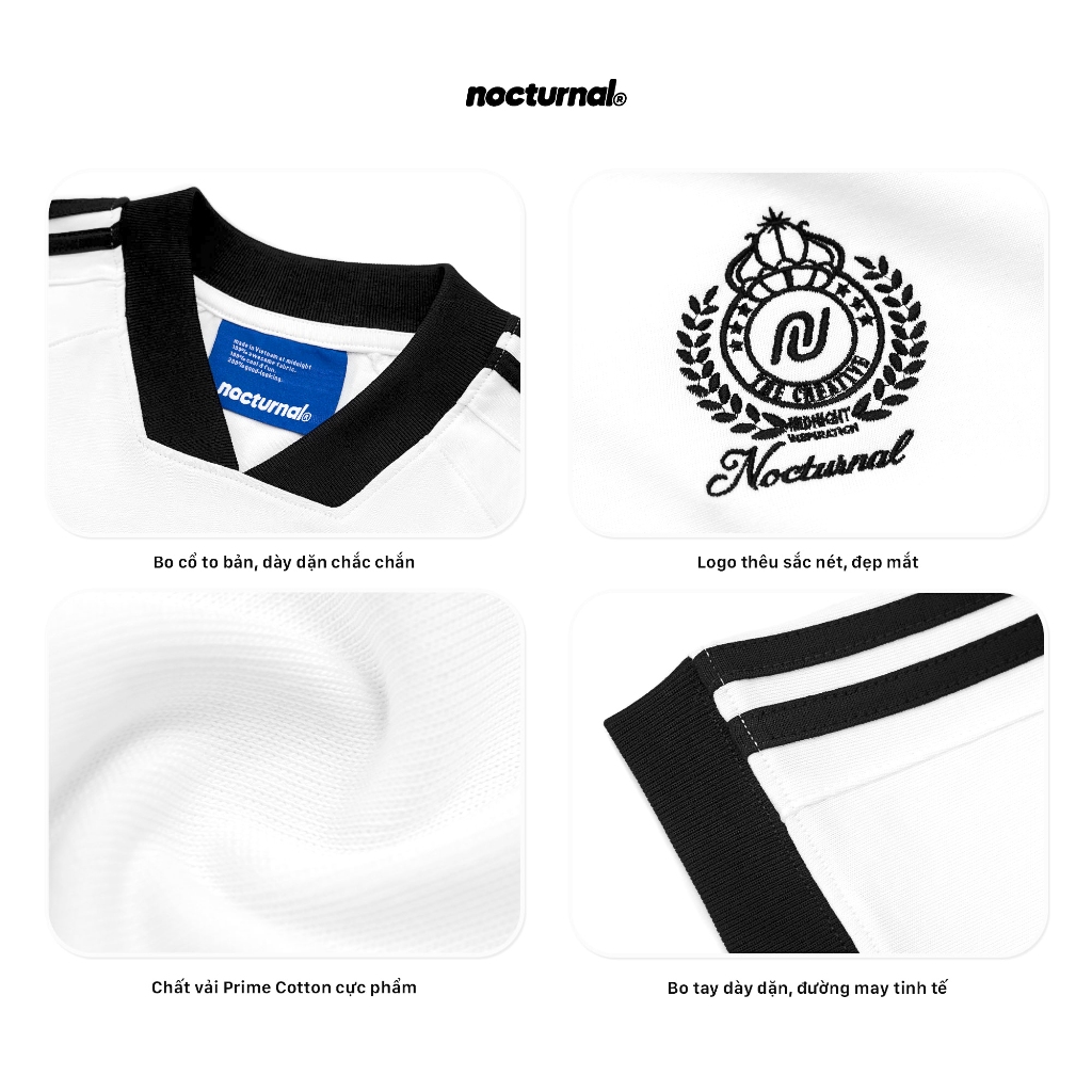 Áo Thun NOCTURNAL Jersey Tee Cotton 100% Nam Nữ Unisex Local Brand | BigBuy360 - bigbuy360.vn