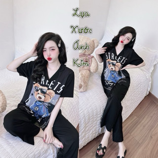 Đồ bộ Lụa bigsize hoạ tiết xinh