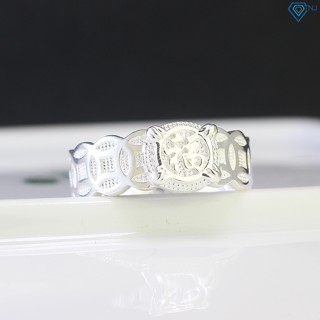  Nhẫn bạc nam chữ Phúc hoạ tiết kim tiền phong cách sang trọng đi dự tiệc NNA0629 - Trang Sức TNJ 