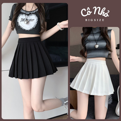 Chân Váy Tennis Bigsize Nữ Dáng Xếp Ly Ngắn Xòe Lưng Chun Có Quần Bảo Hộ Vải Tuyết Mưa CV10