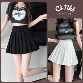  Chân Váy Tennis Bigsize Nữ Dáng Xếp Ly Ngắn Xòe Lưng Chun Có Quần Bảo Hộ Vải Tuyết Mưa CV10 
