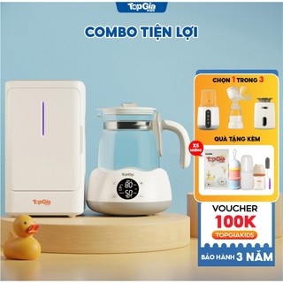 Máy tiệt trùng bình sữa UVC TopGiaKids, sấy khô tiệt trùng thông minh tự động, đa năng