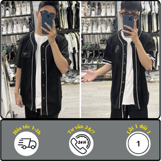 Áo Sơ Mi Nam Nữ Áo Bóng Chày Unisex Cotton Hàn Cao Cấp