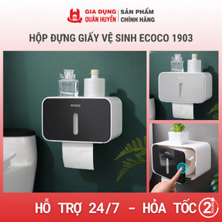 Hộp đựng giấy vệ sinh ECOCO chống thấm nước, không cần khoan tường 1903