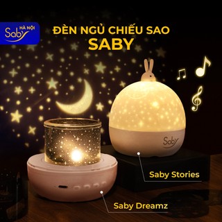 Đèn ngủ chiếu sao Saby hình Bầu Trời Sao phát nhạc loa bluetooth đèn chiếu trần 3D pin sạc