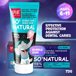  Kem đánh tăng tự nhiên Splat JUNIOR Bubble Gum bé 6 - 11 tuổi 73g