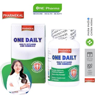 One Daily Pharmekal Multivitamin - Minerals bổ sung vitamin, tăng đề kháng hộp 60 viên