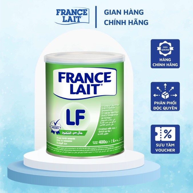 Sữa Công Thức Pháp France Lait LF Dành Cho Bé Tiêu Chảy Có Vấn Đề Về Tiêu Hóa 400g