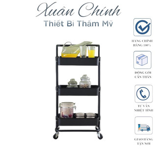 Kệ Để Đồ 3 Tầng IKEA Đựng Bỉm Sữa - Đựng Đồ Đa Năng - Có Bánh Xe MLD35