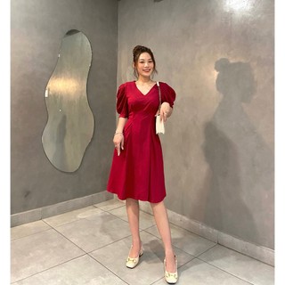 Váy đầm kiểu nữ cổ tim chiết ly eo - lovadova 22d06c001