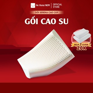 Ruột gối ngủ cao su non Hệ Thống Nệm thiết kế công thái học nằm chống đau mỏi cổ vai gáy, giảm ngáy, ngủ ngon giấc