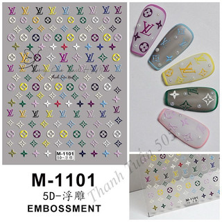 Sticker lụa 5D, sticker nổi dán trang trí móng HK NAIL ACCESSORIES (Tổng hợp nhiều mẫu)