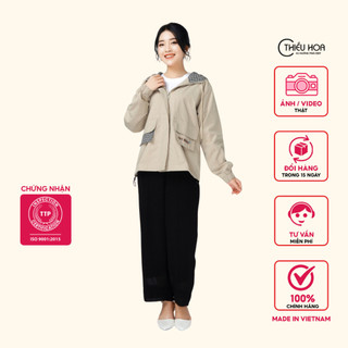 Áo khoác Kaki nữ Thiều Hoa kiểu dáng đơn giản, trang nhã B0208