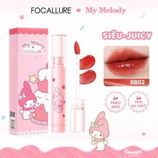   Focallure x Sanrio  Son Tint Căng Bóng Mọng Nước Không Dính Lâu Trôi 2.6g 