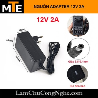 Nguồn adapter 12V 2A jack DC 5.5 * 2.1 mm -  nguồn camera