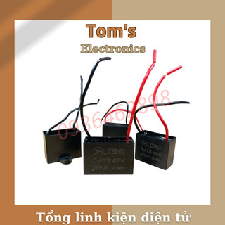 Tụ vuông quạt cbb61-450vac các loại hàng tốt