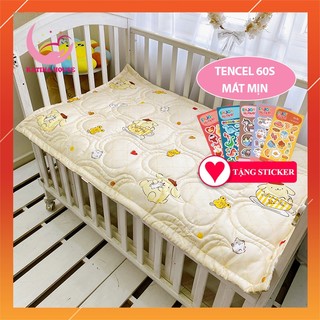 Nệm cho bé tencel 60s nhiều kích thước, chất vải cao cấp, mát mượt, giúp bé ngon giấc