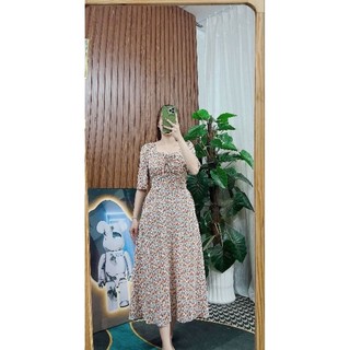 💞💞DTN 01 0063. Đầm maxi thiết kế mặc được 2 kiểu. Freesize  47-62kg.