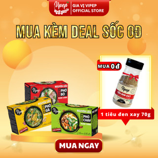 Bộ Nguyên Liệu Nấu Phở Hoàn Chỉnh phở bò, phở gà, phở chay - Gia vị Vipep