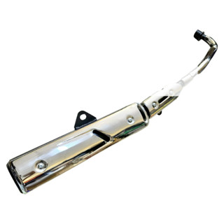 [HÌNH THẬT]  Pô Xe Máy Sirius Mẫu Mới Không Móc Có Ốp Pô Inox