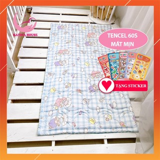 Nệm cho bé đi học tiểu học 80x140cm, tencel 60s cao cấp mềm mịn, mát lạnh
