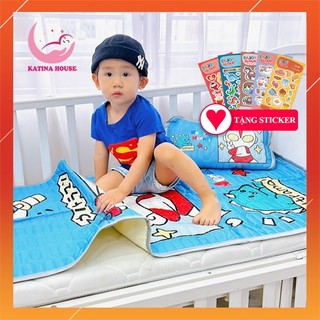 Chiếu điều hòa cho bé cao su non 5D, 60x120cm, chiếu mềm giúp bé nằm mát lưng, ngủ ngon và sâu hơn