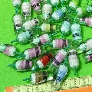 Ly starbuck phụ liện trang trí, charm slime chọn màu ngẫu nhiên