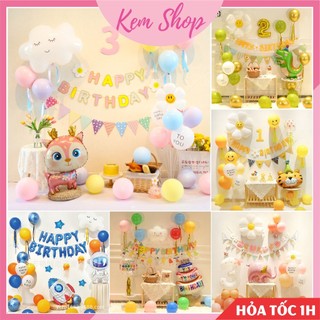 Set trang trí sinh nhật Hàn Quốc mẫu mới, tặng kèm phụ kiện trang trí - K128