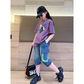 Set quần jean + áo phông micky cho cả bé trai và bé gái