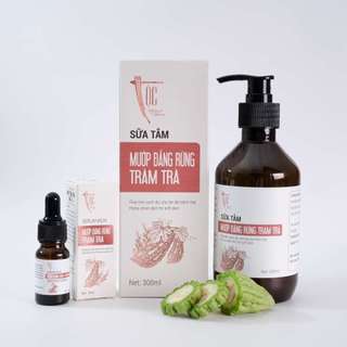 Combo Sữa tắm 300ml & Serum 10ml Mướp đắng rừng & Tràm trà Cao Bằng TỘC Natural sạch khuẩn, giảm mụn và viêm nang lông