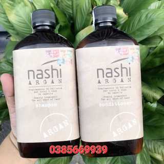 Bộ dầu gội xả Nashi Argan Classic Shampoo and Conditioner siêu mềm mượt phục hồi tóc Italy 500ml