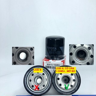 Lọc nhớt, lọc dầu động cơ xe Toyota Vios, Wigo, Yaris, Camry, Altis (Mã: 90915YZZE1)