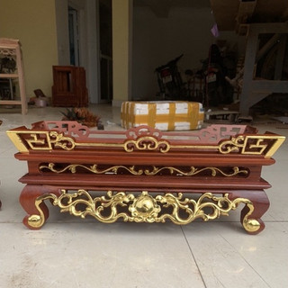 Đế đài nước gỗ hương ta - Mâm bịch thờ cúng