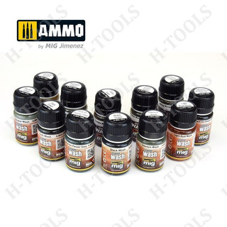 SƠN MÔ HÌNH AMMO BY MIG - 1000~1011 - SƠN HIỆU ỨNG ENAMEL WASH