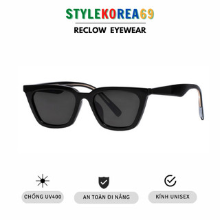 Kính râm reclow fb211 hàn quốc chống uv400 màu đen, kính mát hàn quốc cá tính reclow fb211