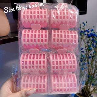 Lô uốn tóc , lô cuốn xoăn, uốn mái, gợn sóng tự dính có kẹp giữ