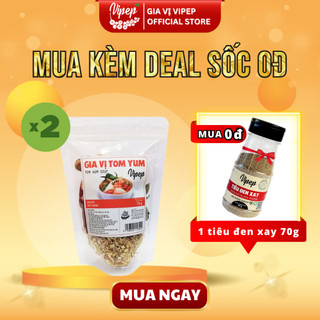 Combo 2 gói gia vị lẩu thái Tomyum Vipep 75g - chuẩn nước lẩu Hadilao, gói tiện lợi chế biến tại nhà - Gia vị Vipep
