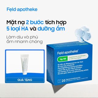 Mặt nạ ngủ cấp ẩm dưỡng trắng da 2 màng khóa feld apotheke hg-100 overnight mask