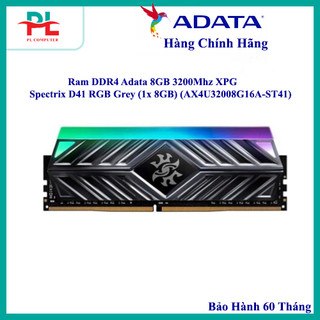Ram ddr4 adata 8gb 3200mhz xpg spectrix d41 rgb grey - hàng chính hãng