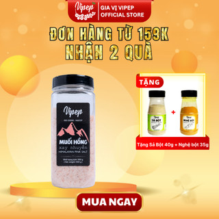 Muối Hồng Himalaya Xay Nhuyễn Vipep Hũ Nhựa 500g - Gia vị Vipep