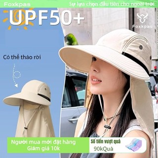 Mũ chống nắng chùm kín mặt Foxkpas, chống tia uv hiệu quả chất liệu polyester thoáng mát