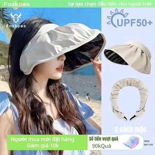 Foxkpas Mũ chống nắng vành rộng nửa đẩu trống nắng trống tia UV,thiết kế gấp gọn, sang trọng trẻ trung