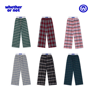 Quần caro local brand Whether Or Not unisex nam nữ Sleek Caro