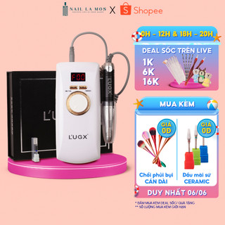 Máy mài móng nail L’UGX LG601S chính hãng - Máy mài tích điện Lugx cải tiến, kèm đầu mài sứ cao cấp (bảo hành 6 tháng)