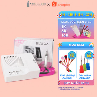Máy hút bụi nail, máy mài móng L’UGX LG603 - Bộ máy Lugx 2in1 đa năng kèm đầu mài sứ, chổi phủi bụi (bảo hành 3 tháng)