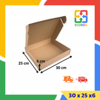 ECOBOX - 30x25x6 COMBO 20 Hộp Carton Nắp Gài