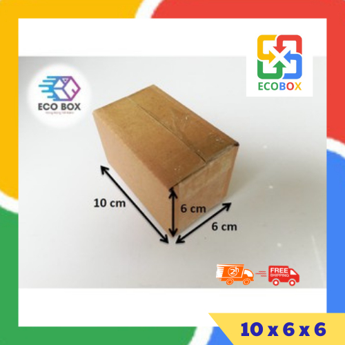 ECOBOX - 10x6x6 COMBO 10 Hộp carton đóng hàng
