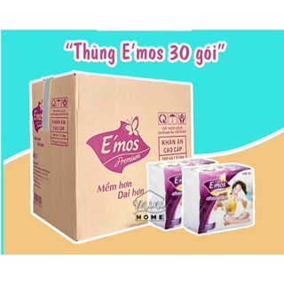 [Giá sỉ - Freeship] Thùng khăn giấy vuông Emos 30 gói 330x330
